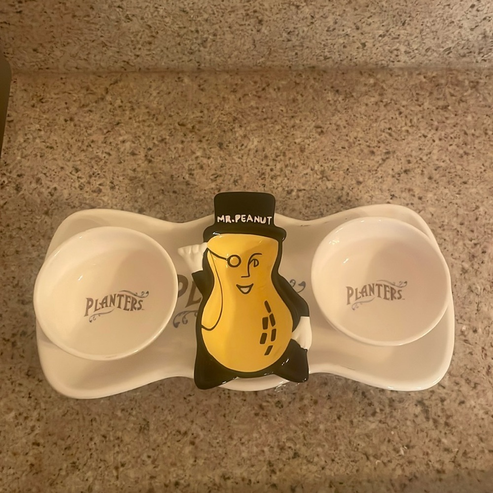 Vintage Planters Peanuts Serving Tray Set